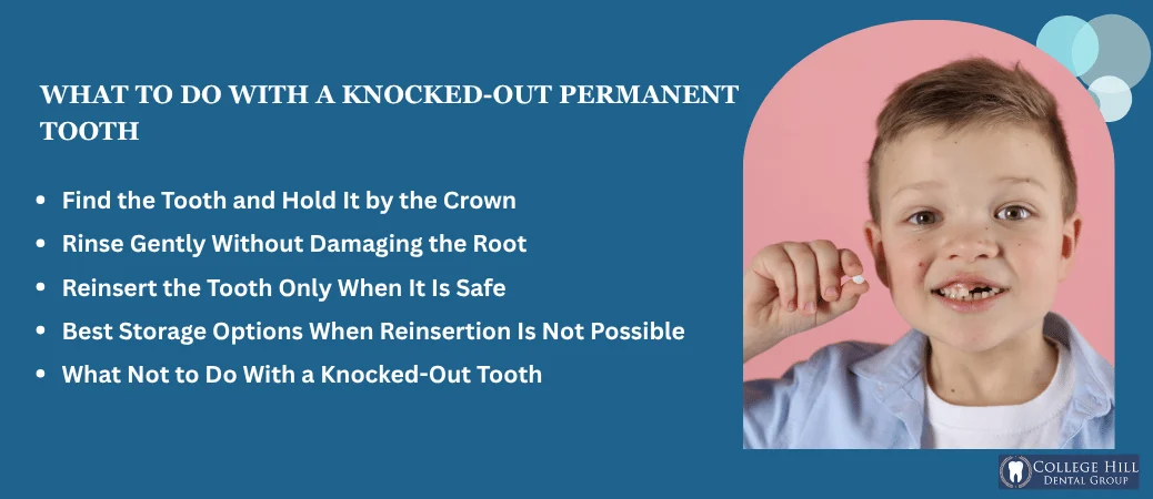 How to Find, Handle, and Preserve a Permanent Tooth