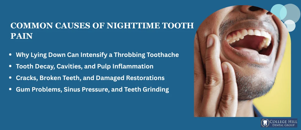 What Can Cause Tooth Pain to Start or Worsen at Night